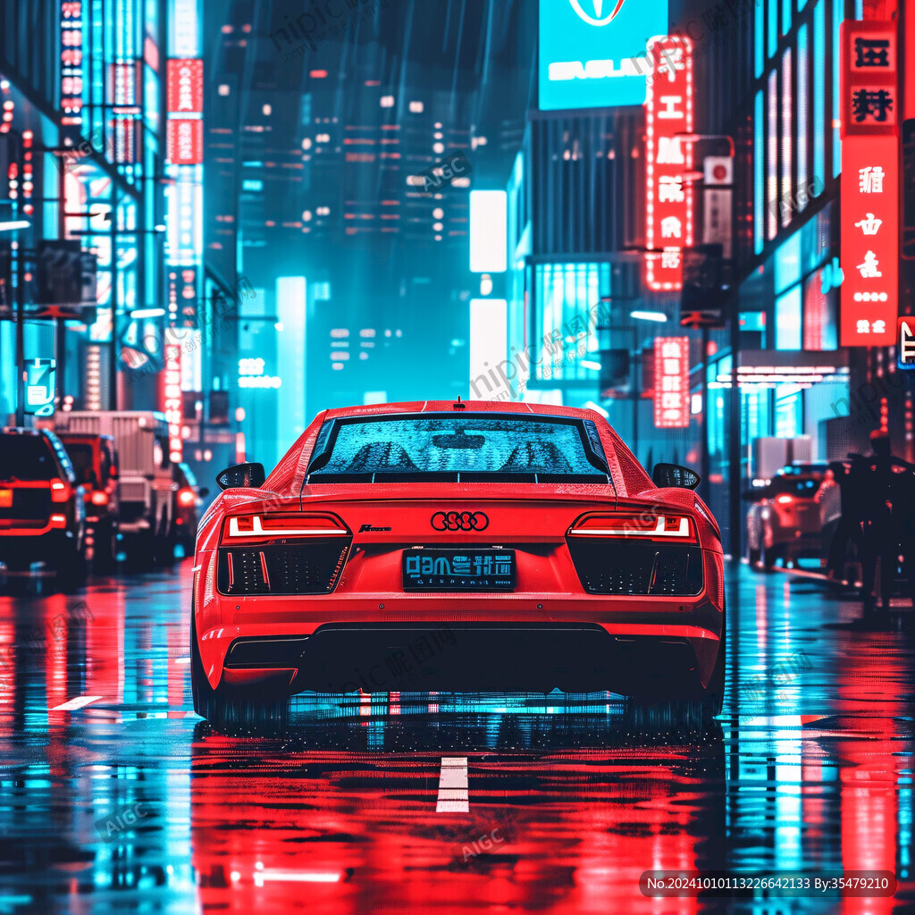 绚丽线条汽车