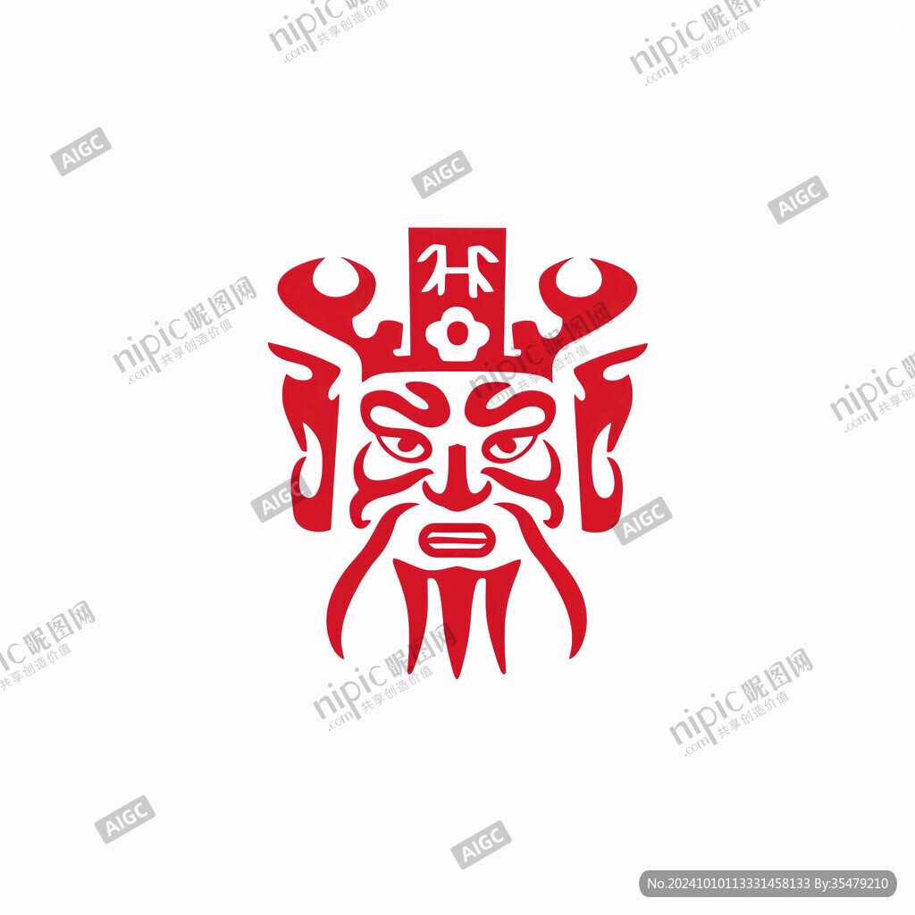 中国风牛头标志