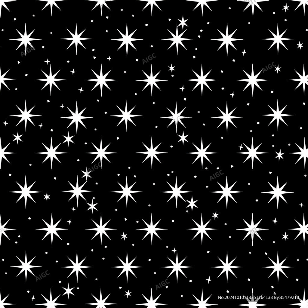 星星底纹图案