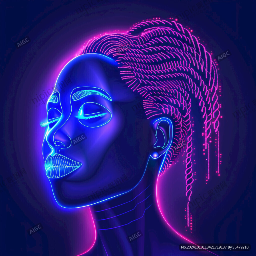 机械框科技感头部