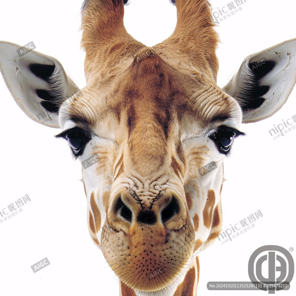 长颈鹿面部高清