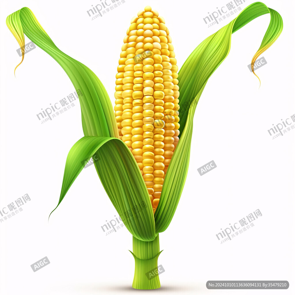 手绘卡通玉米