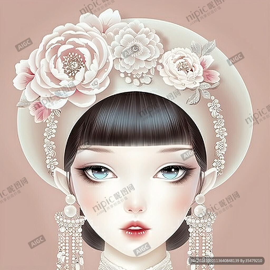 民国风美妆插画