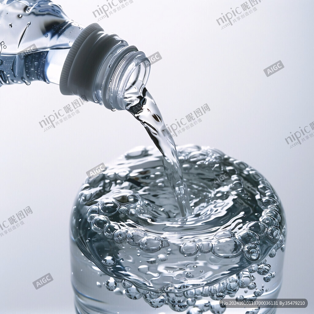 蓝色净水净化水矿泉水