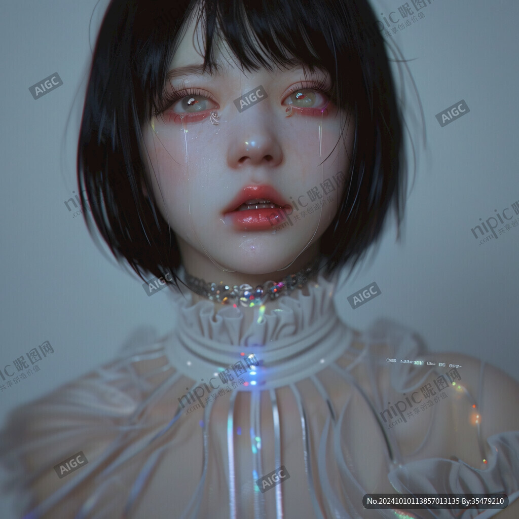 3d效果女孩