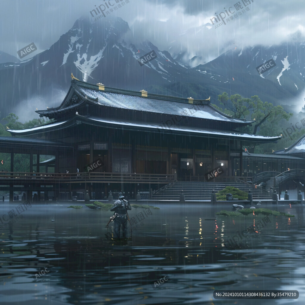 宫殿楼阁仙境仙人大殿