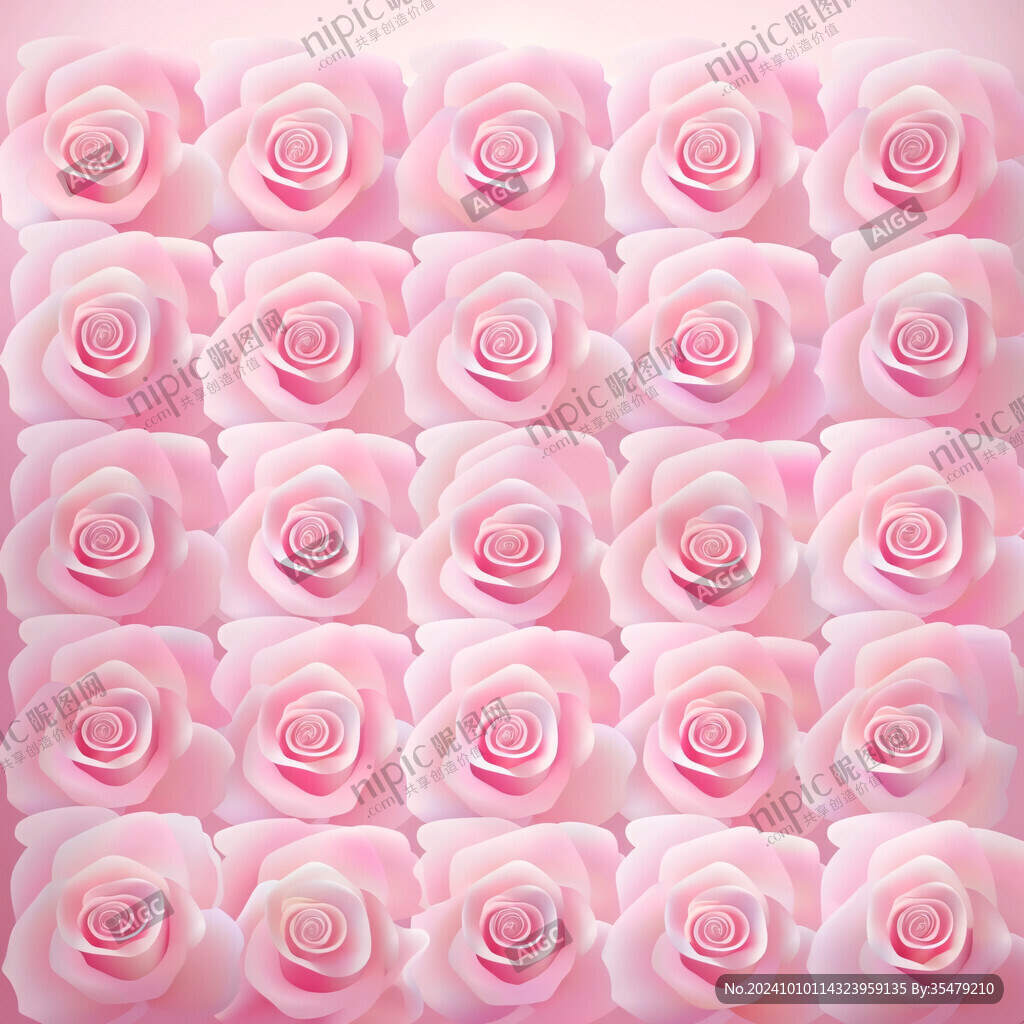 立体背景玫瑰图