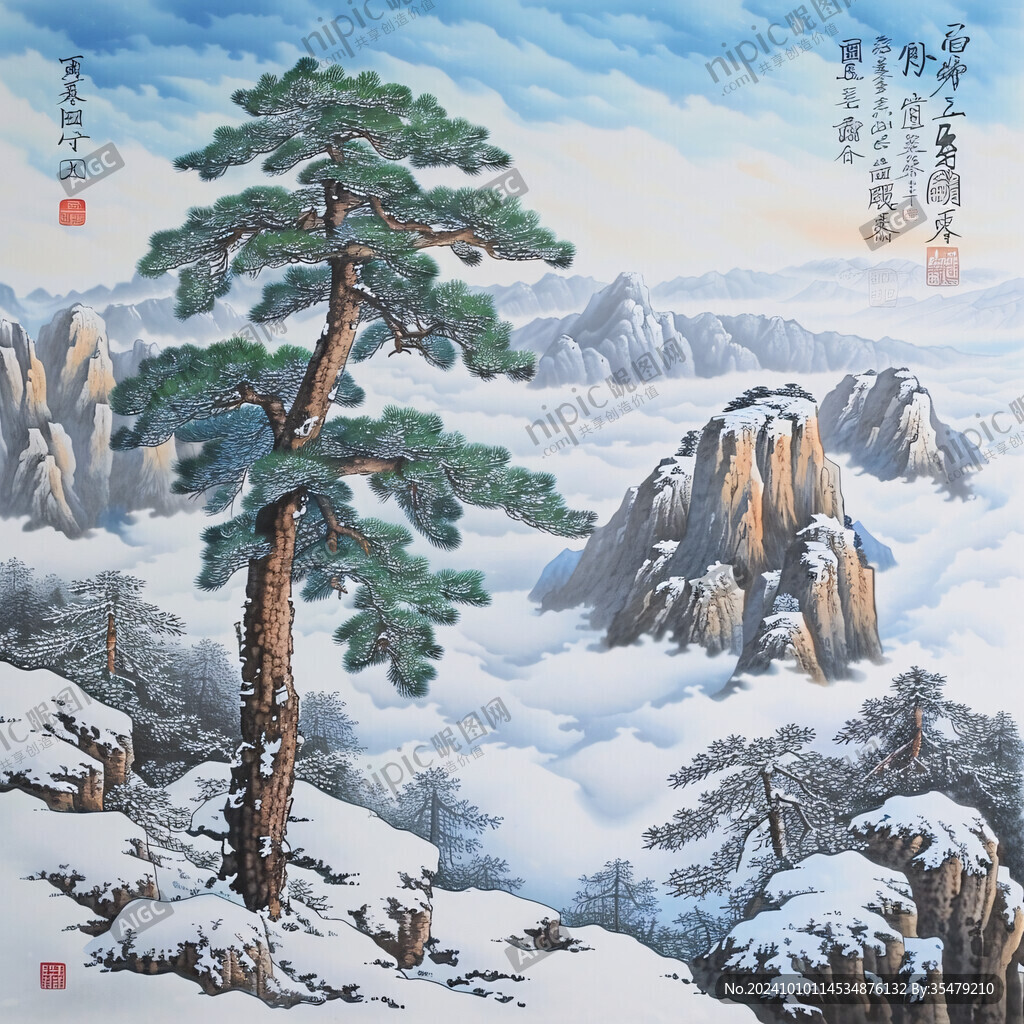 迎客松大图