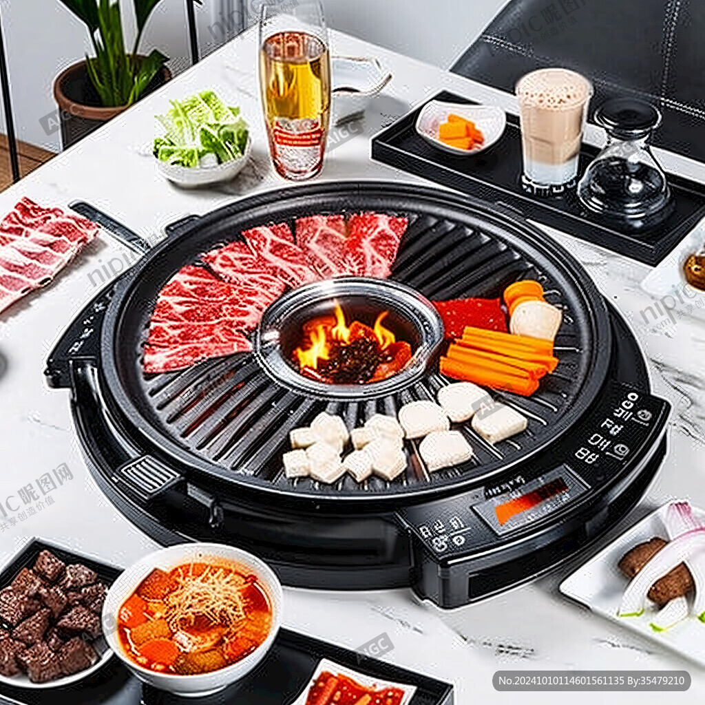 韩式烤肉场景图