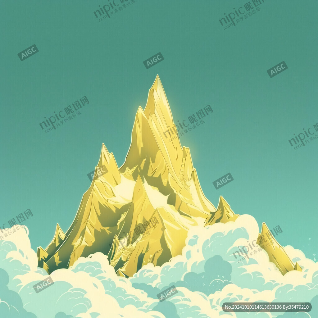 高山流云插画