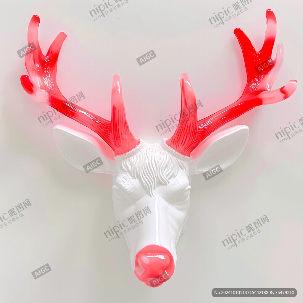 3d麋鹿头
