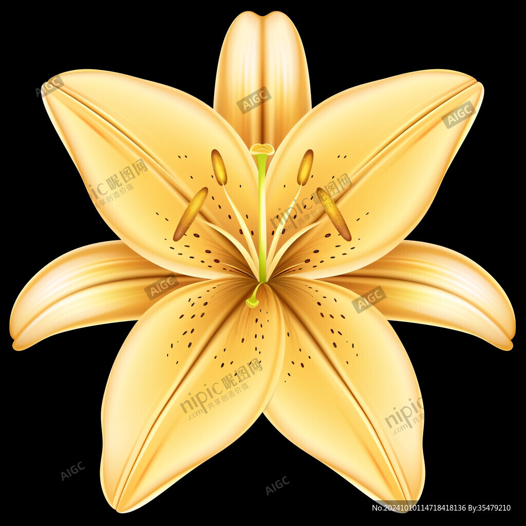 高精手绘黄金拉丝花卉