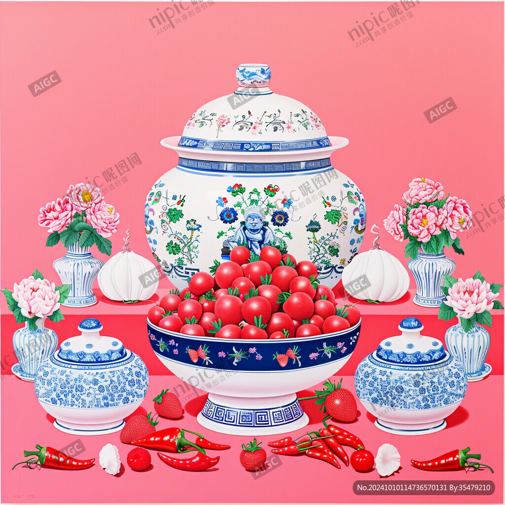 四大碗插画