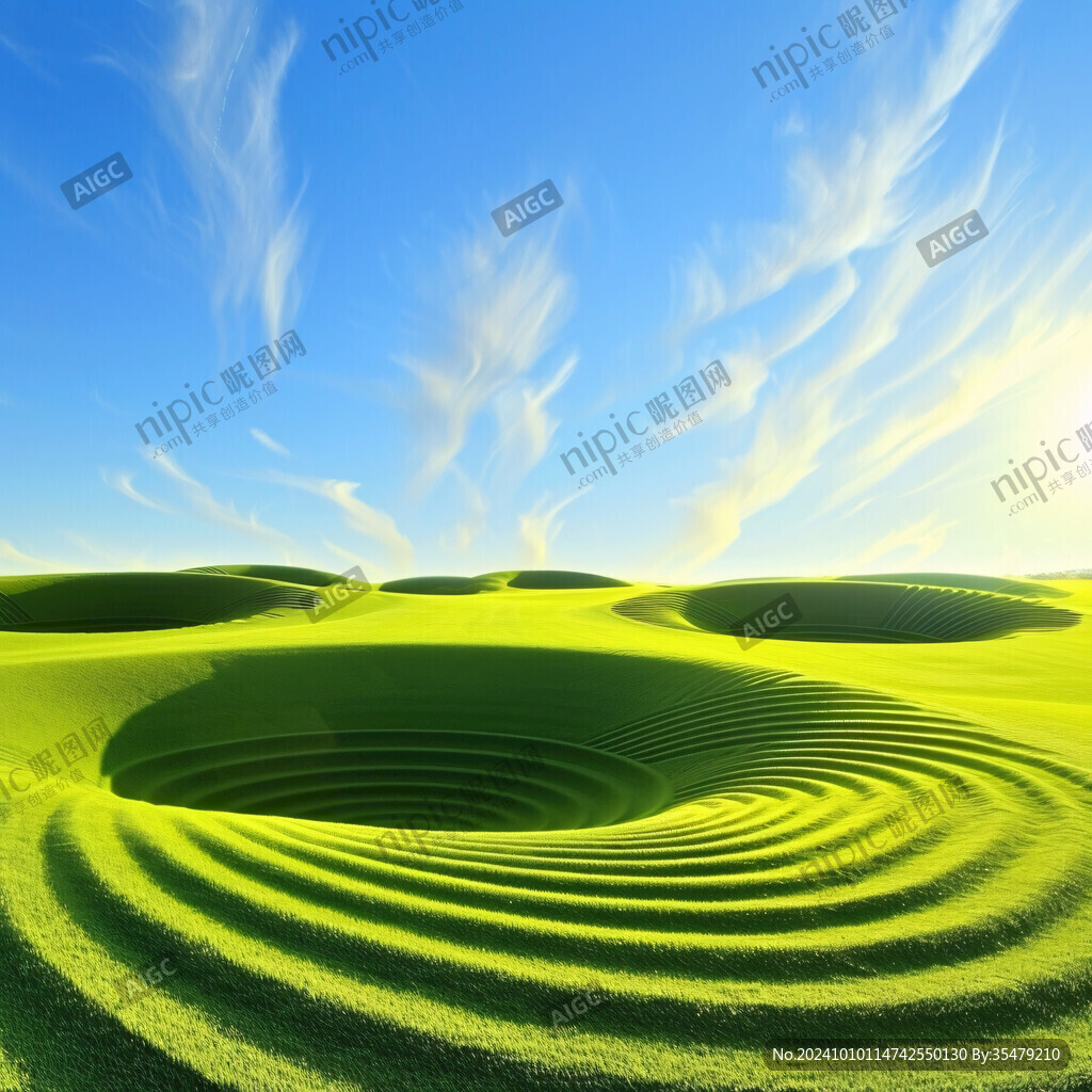 3d风景膨胀图案