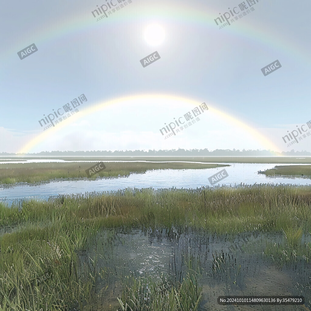 湿地大幅全景