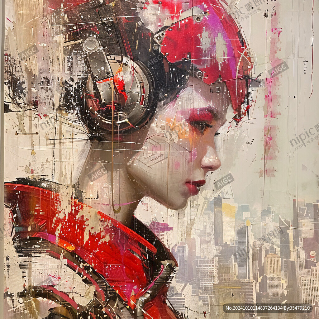 赛博朋克装饰画