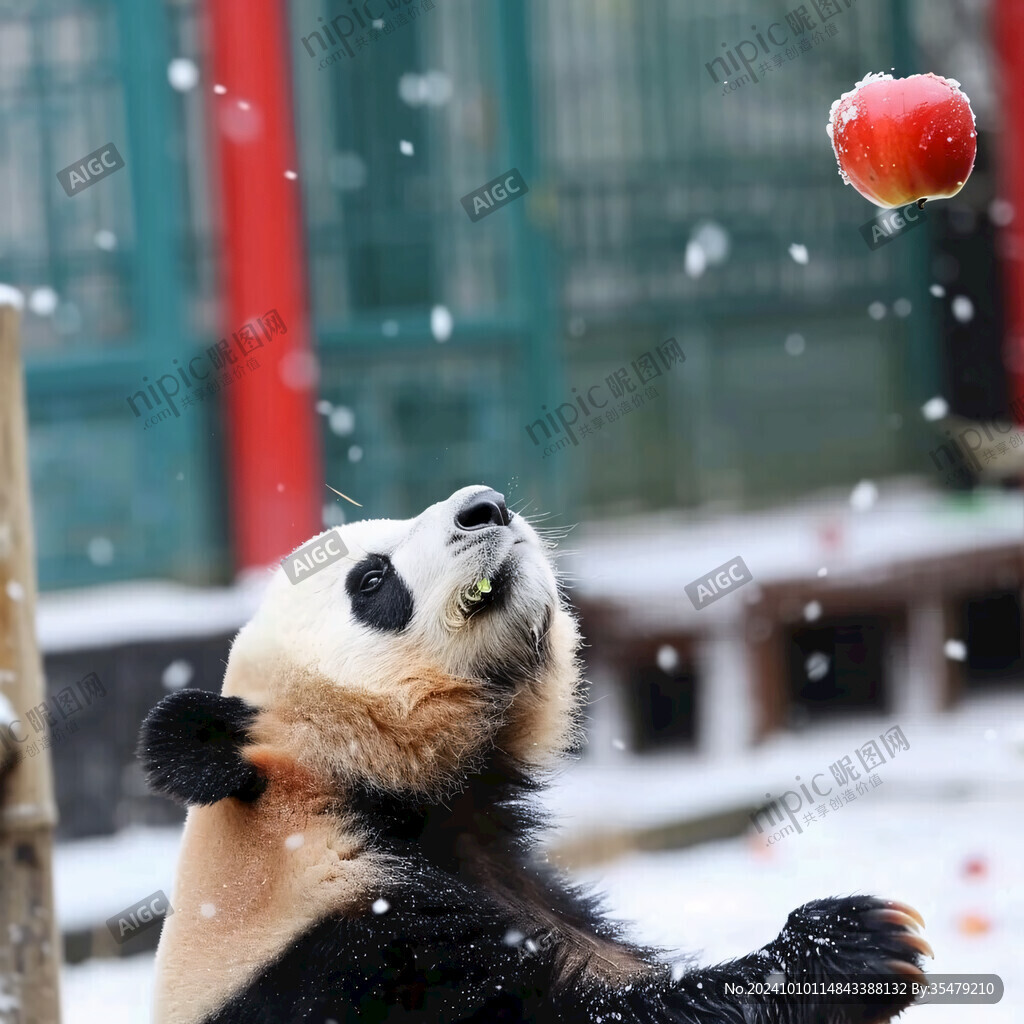 熊猫和苹果