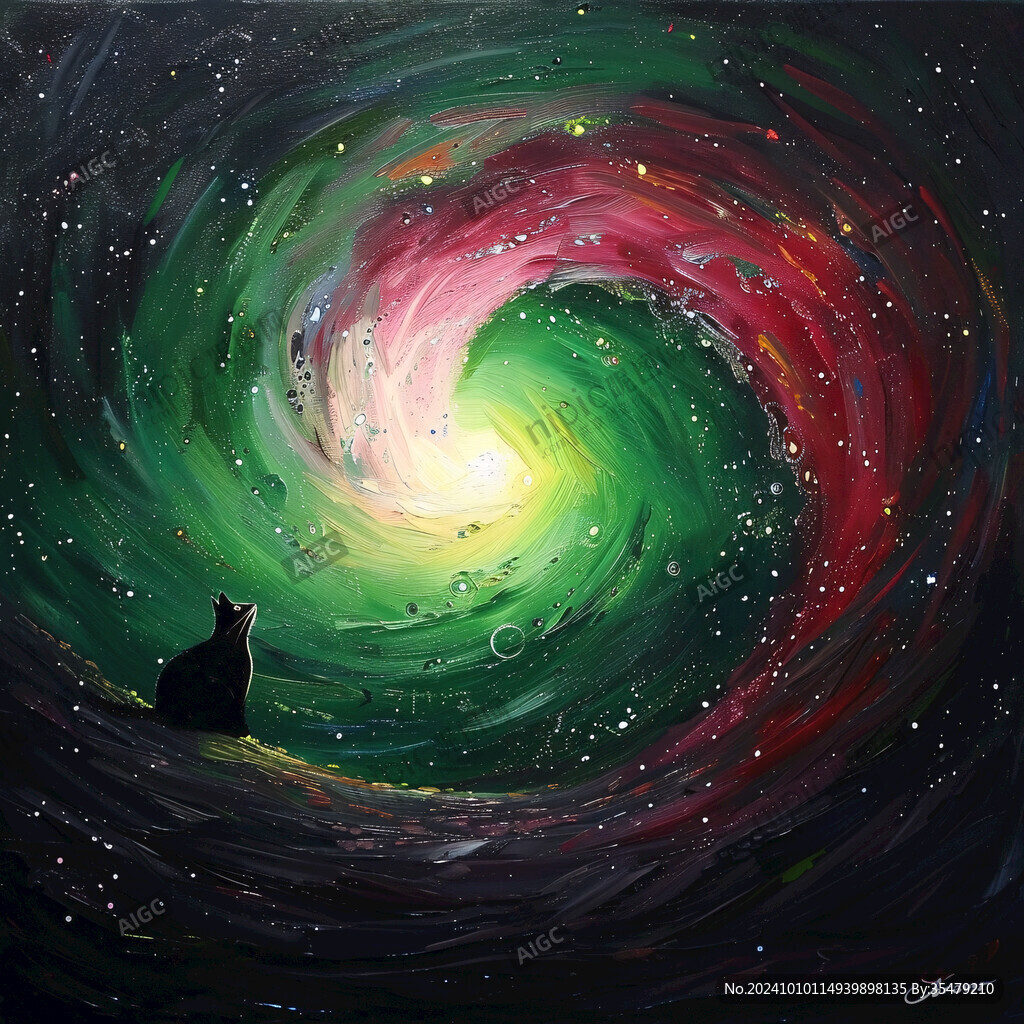 旋涡星空装饰画