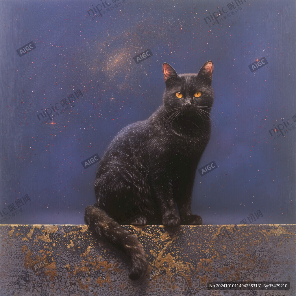 黑猫小猫萌宠猫猫咪