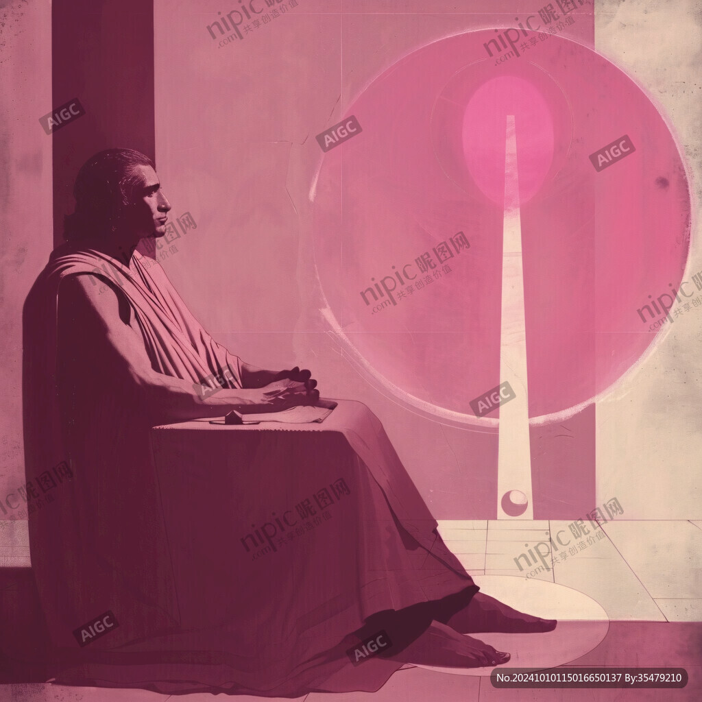 粉红色的超现实主义奇幻