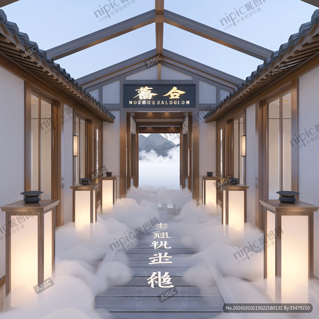 民宿长廊展板