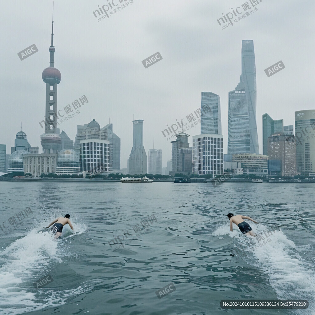 外滩晨练的人