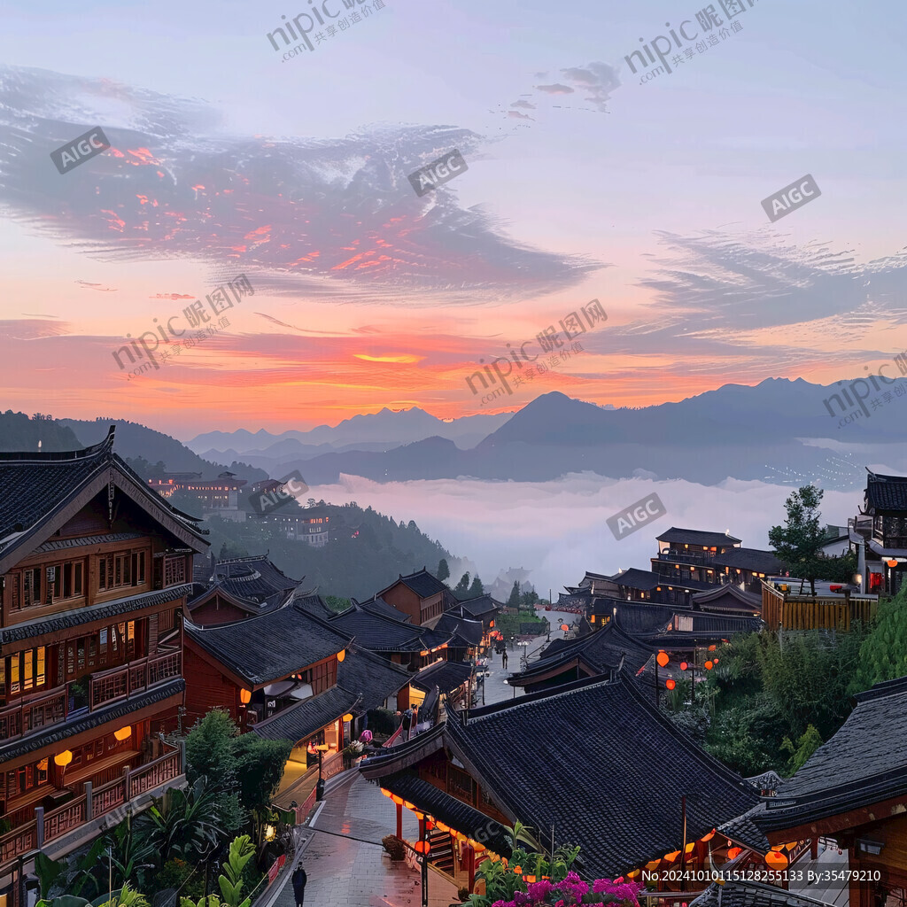 西江千户苗寨观景台