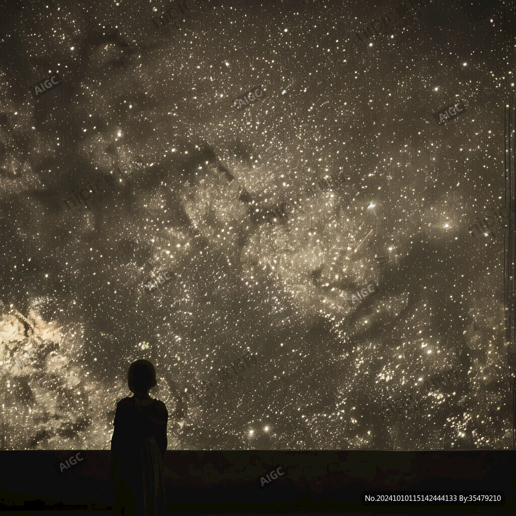 拍照星空立体画