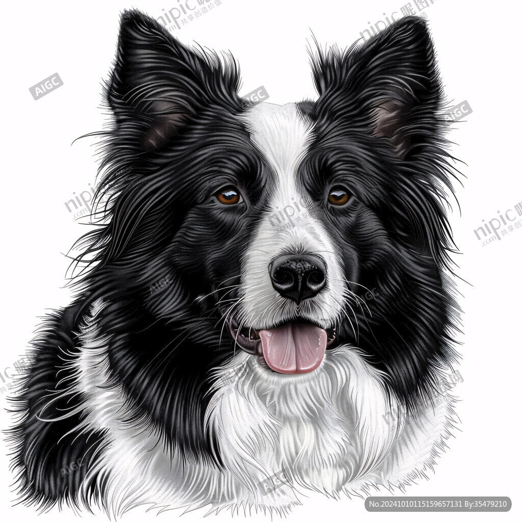 插画边牧