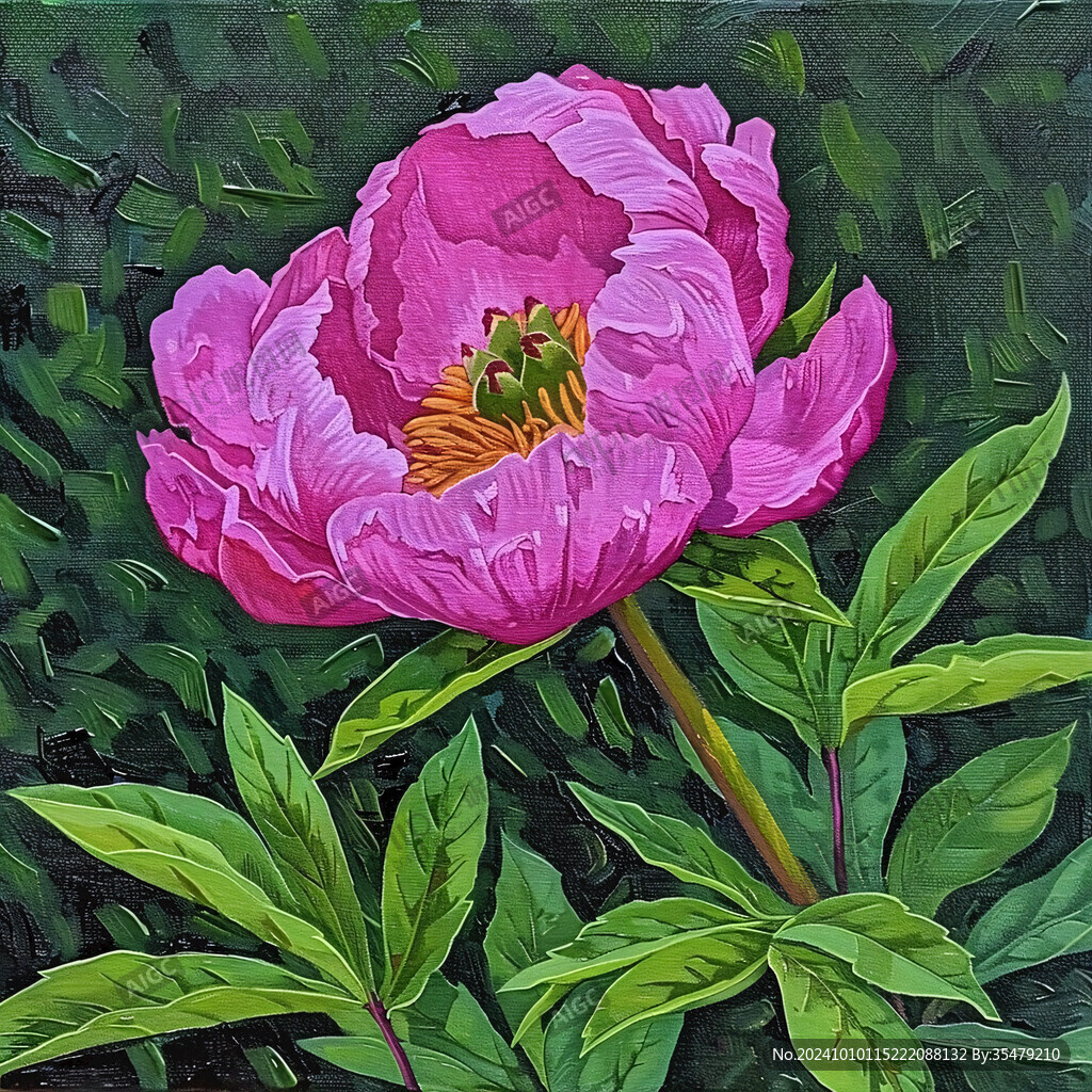 蜜蜂与牡丹花