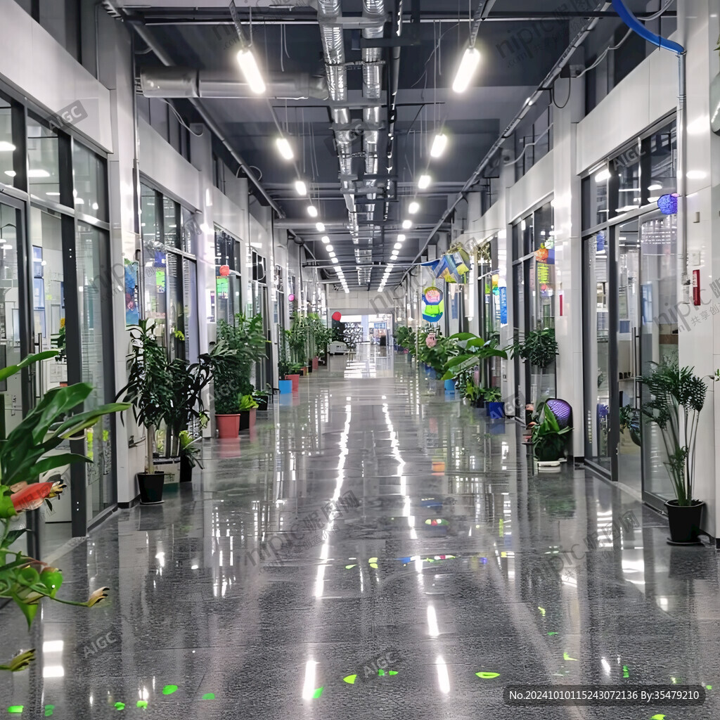工厂办公室学校走廊