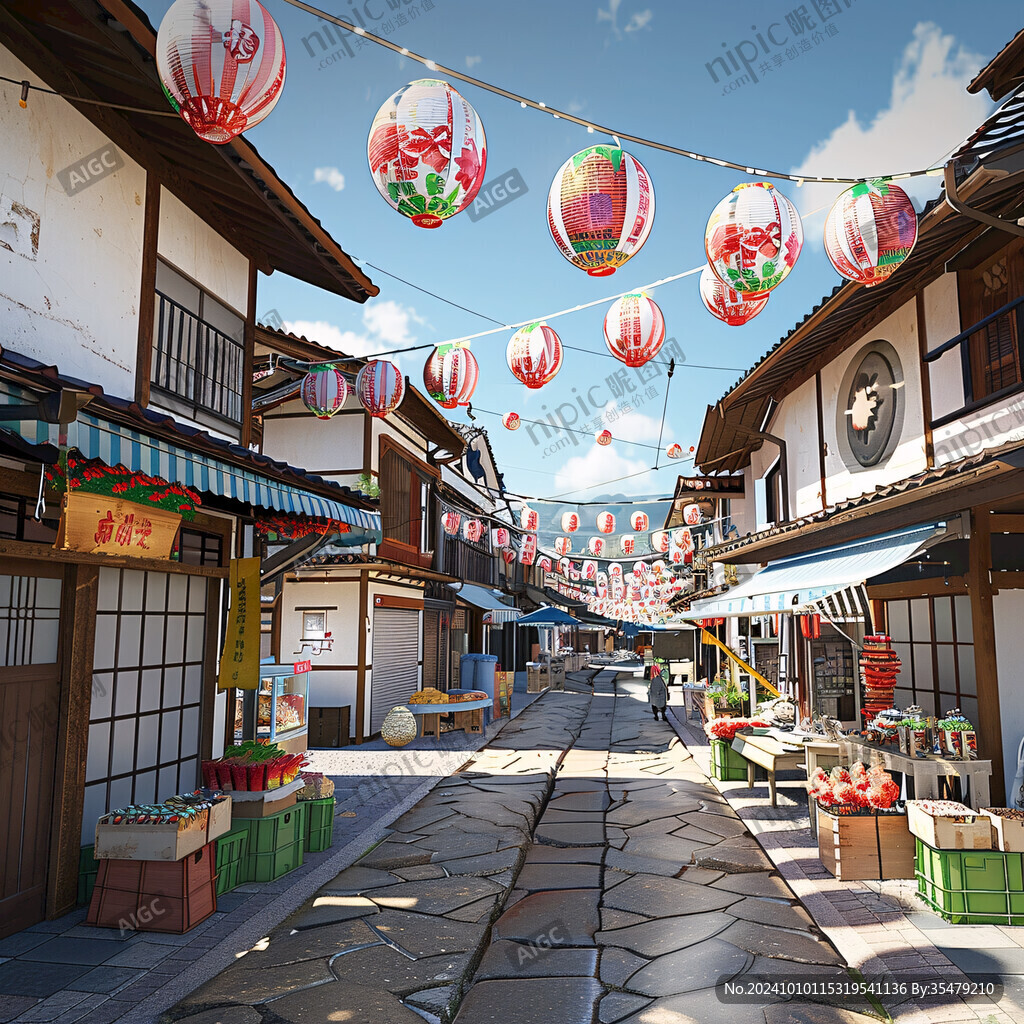 古代集市街道