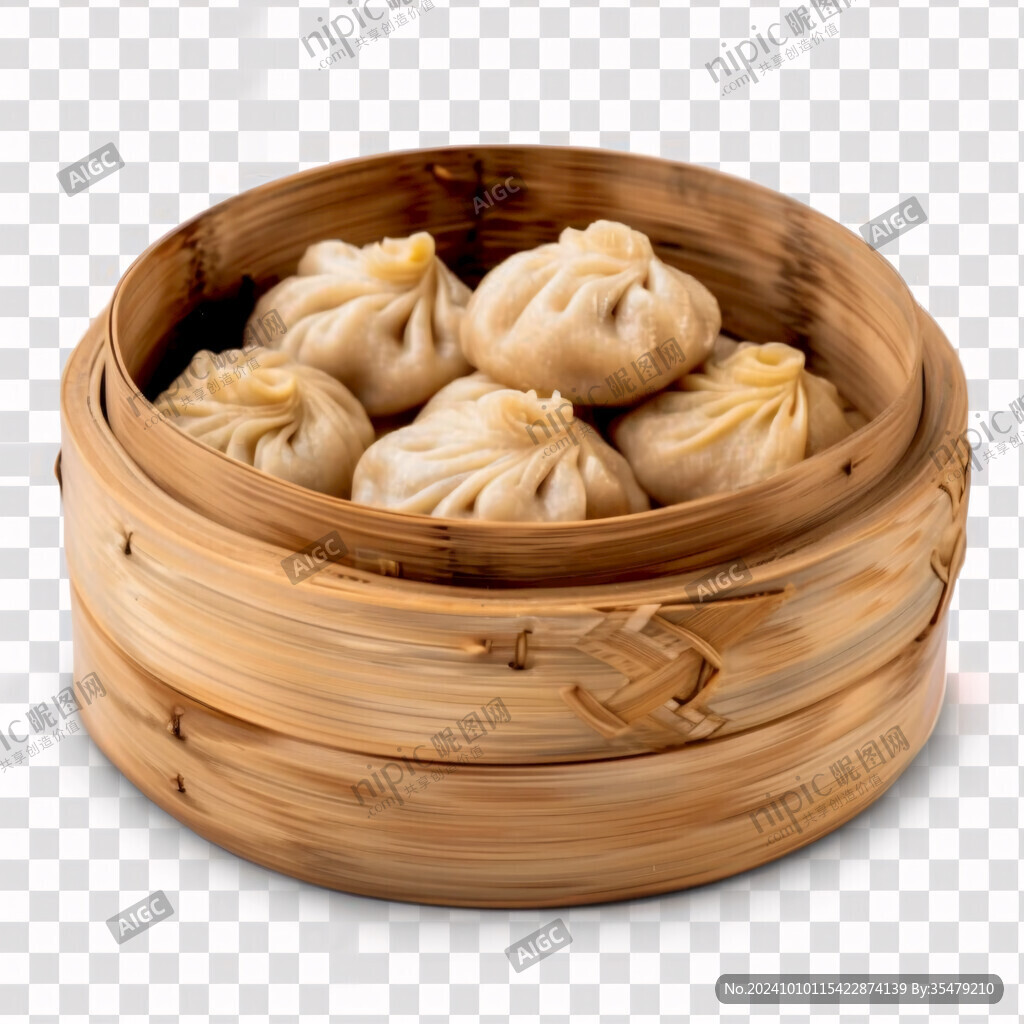 小笼包白底图片