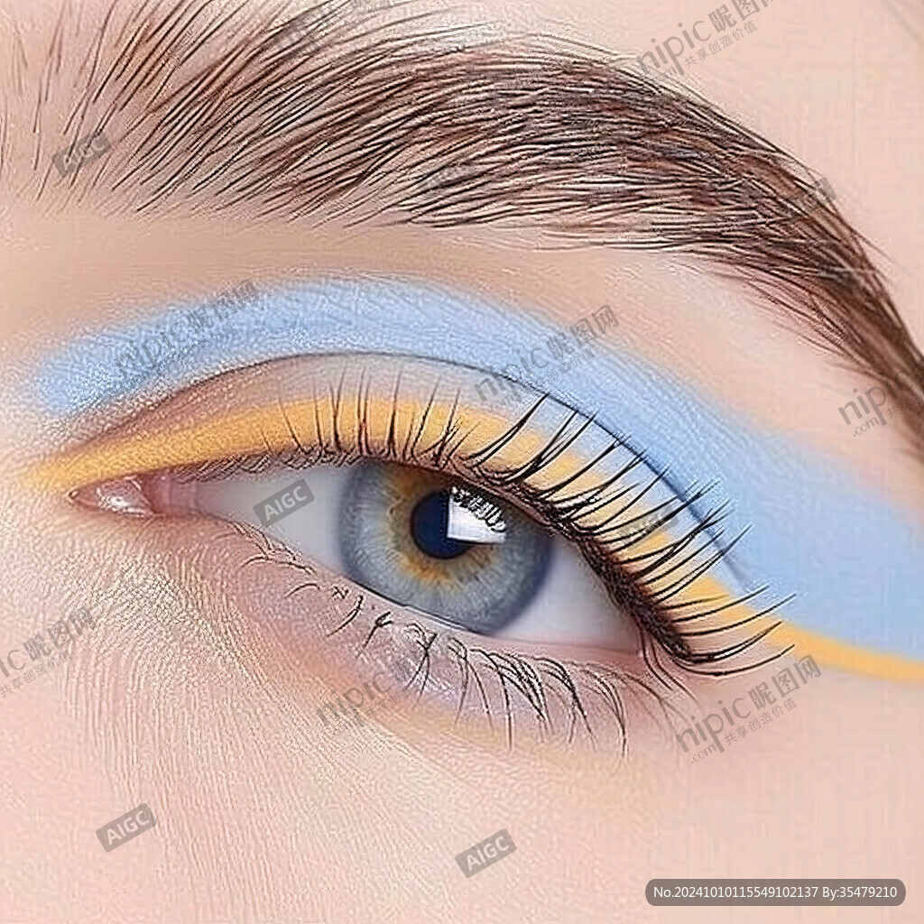 美女眼睛插画