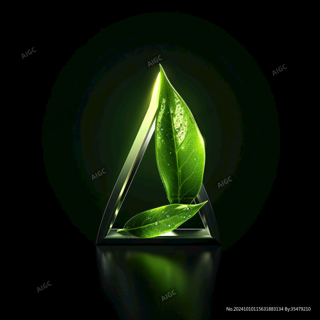 叶子绿叶茶瓶