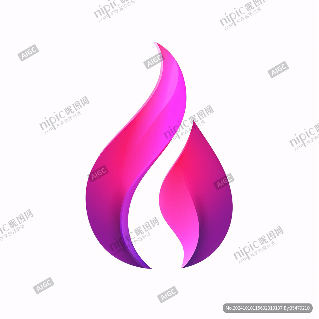 水滴火焰结合logo