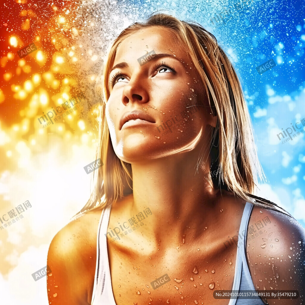 女性人物光效素材