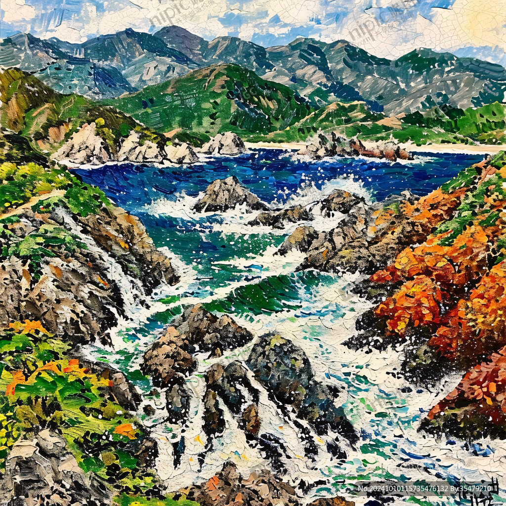 海湾美术绘画