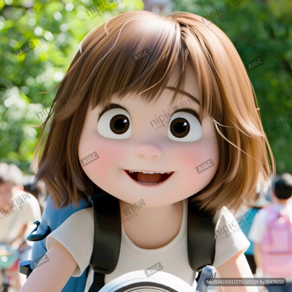 3d卡通女孩