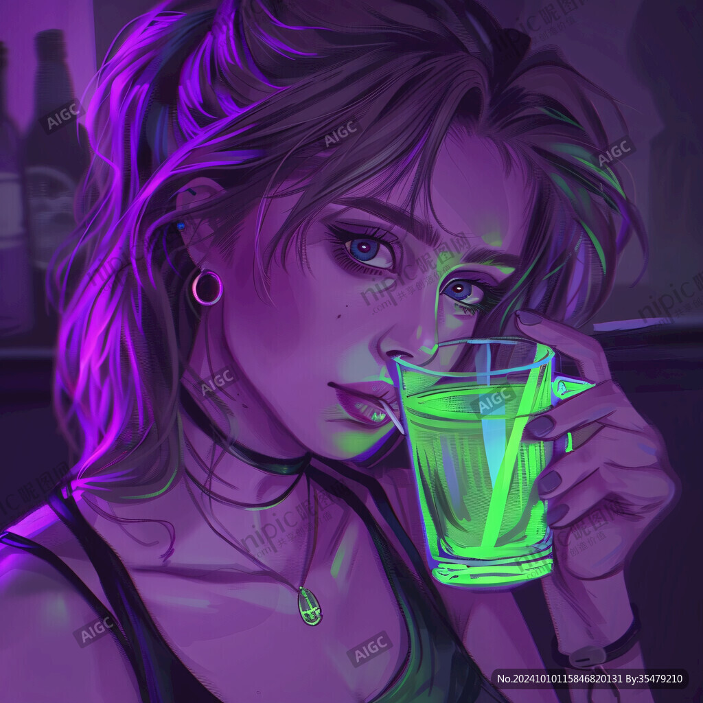 赛博朋克装饰画