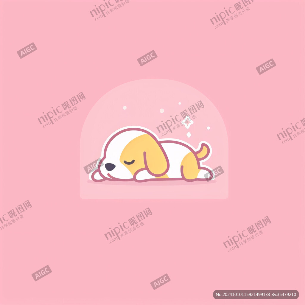 宠物logo狗狗插画