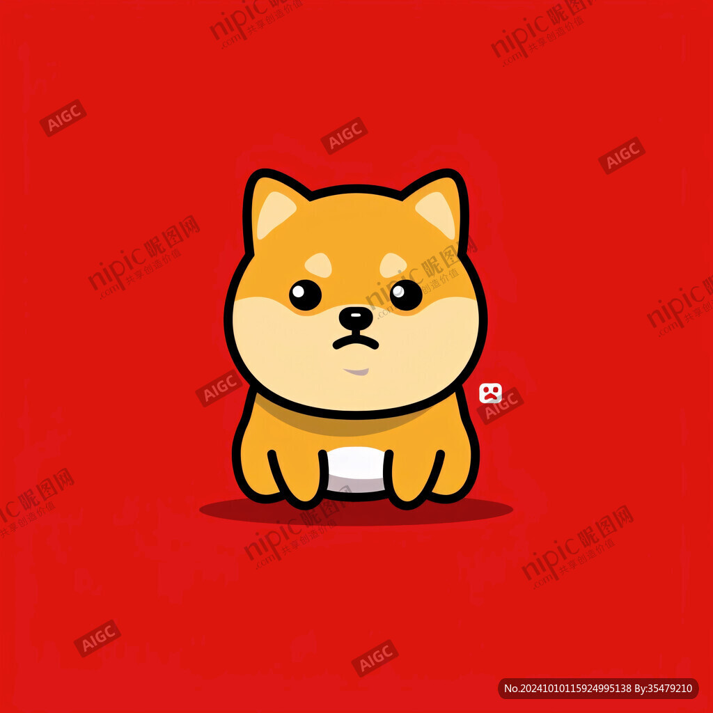 卡通柴犬形象