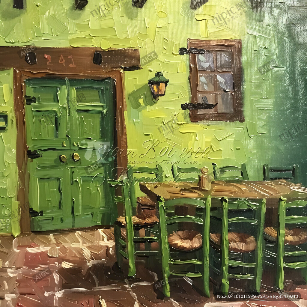 餐厅油画