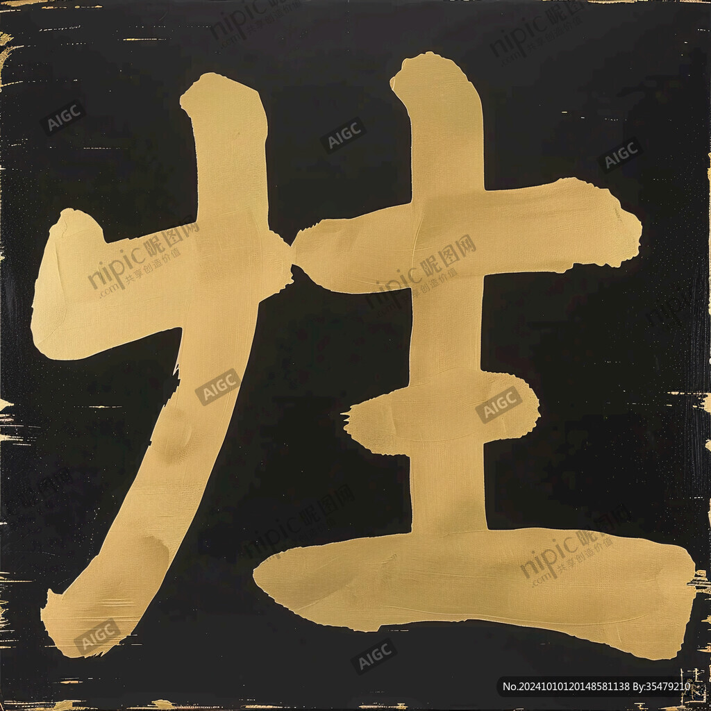 战生书法字