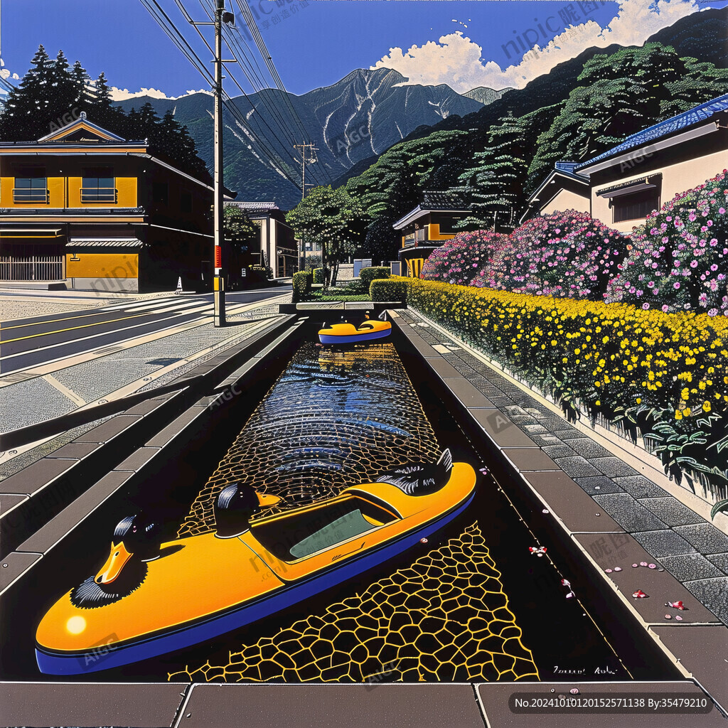 泊油路素材