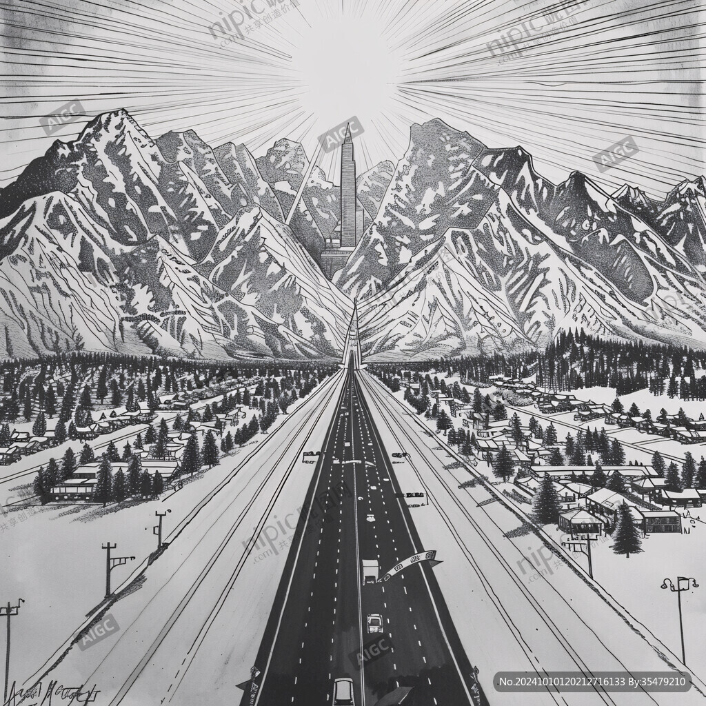 公路装饰画