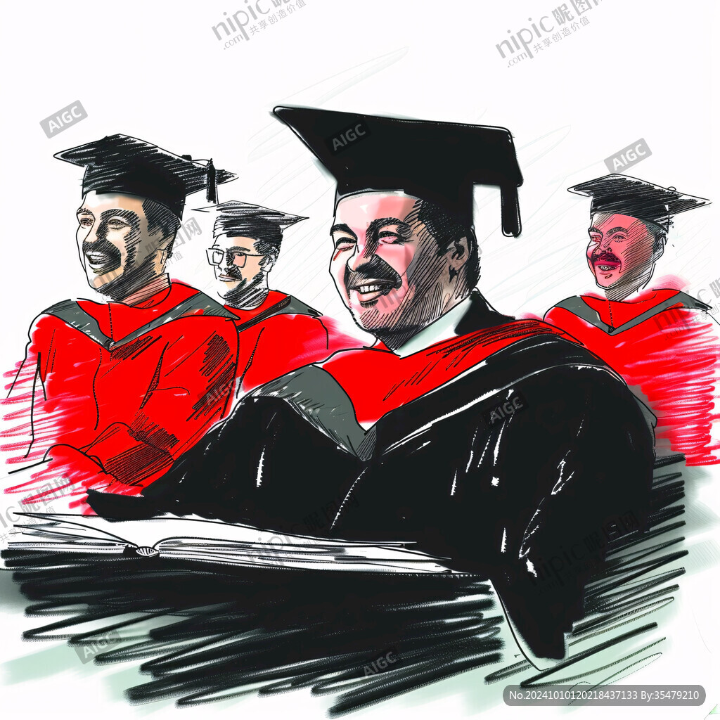 毕业典礼漫画图