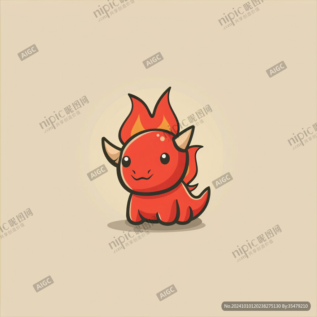 卡通火龙logo