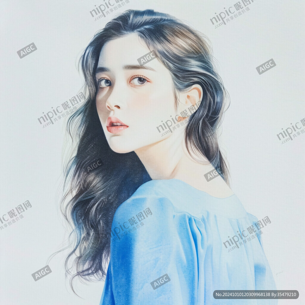 写实人物插画