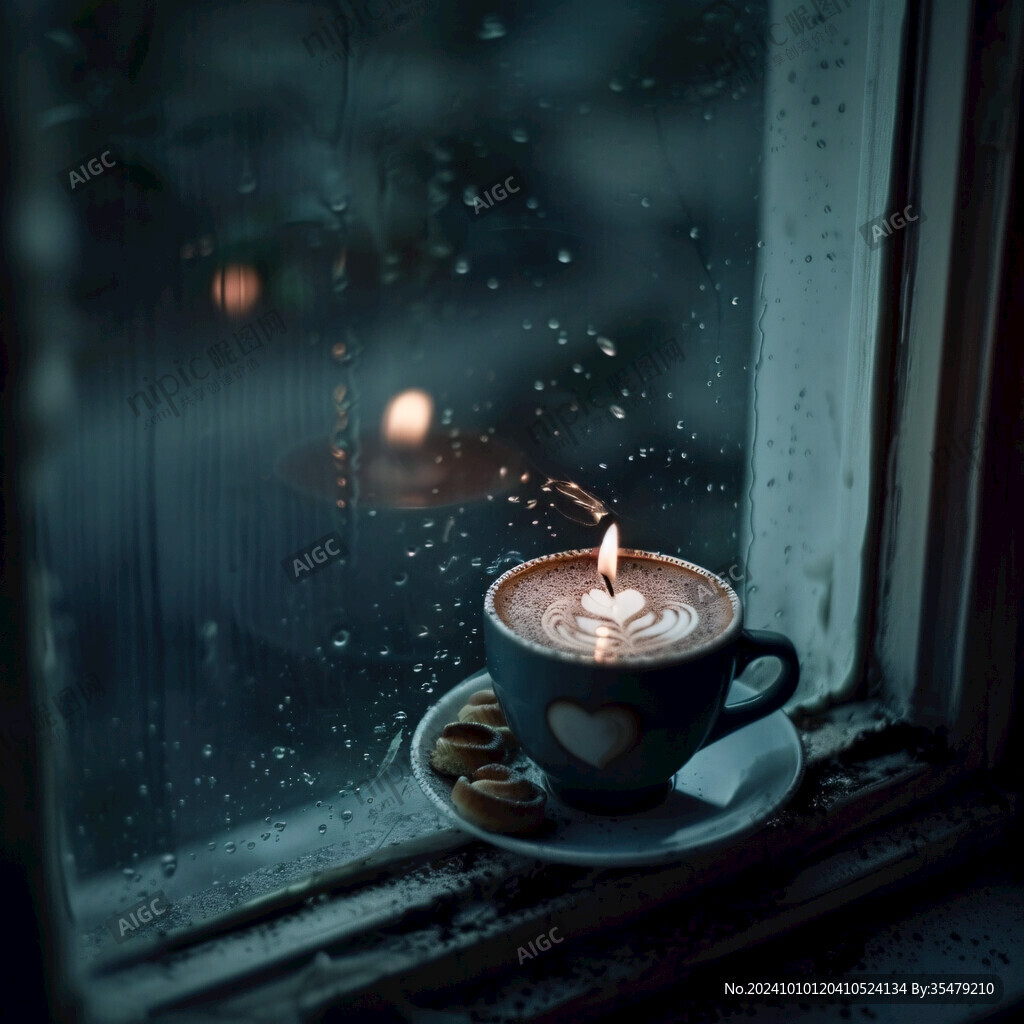 下雨天的窗台